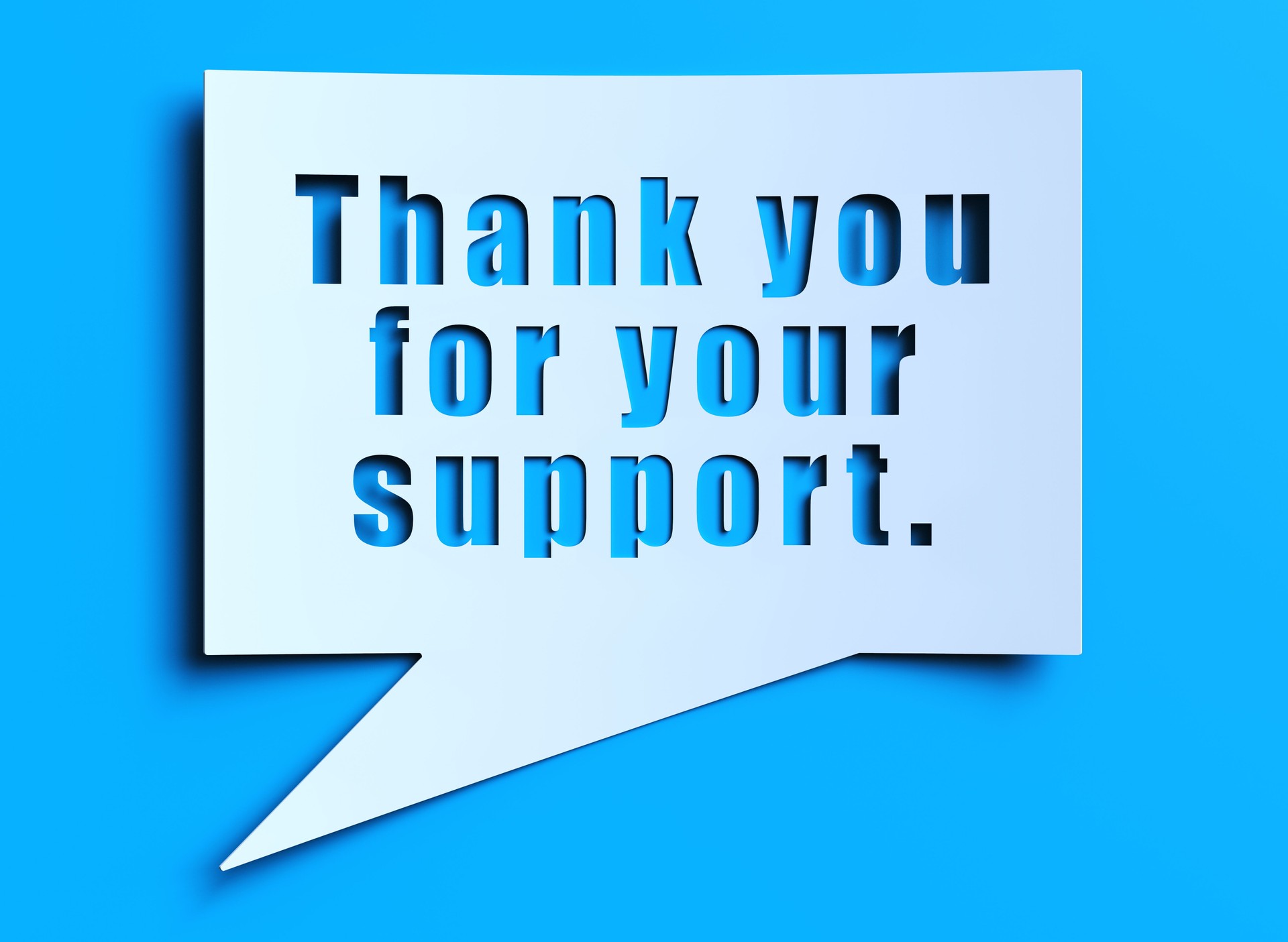 Thank you for your support.